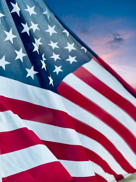 istock American Flag at Sunset 1330298450
