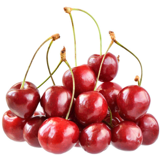 istock Bunch sweet cherry close up isolated 1330304044