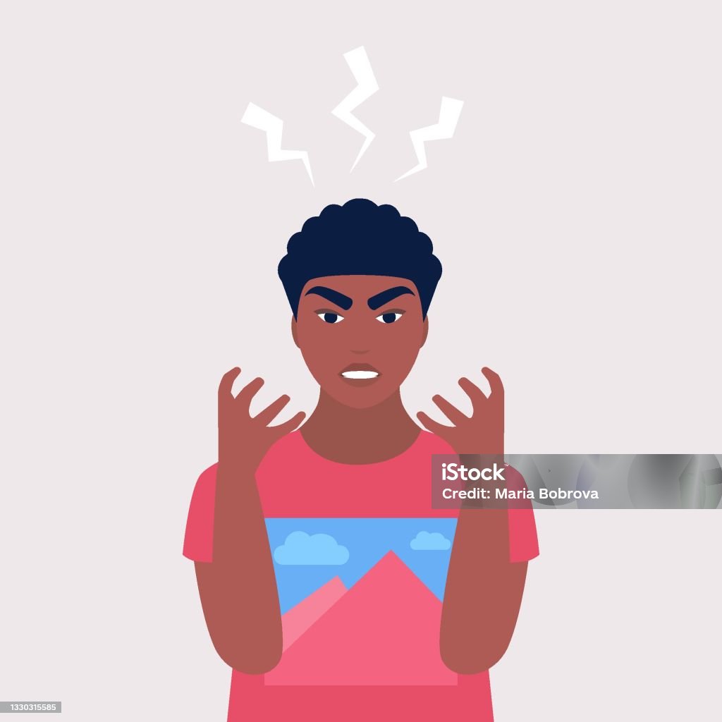 Anger Explosion Graphics Anger Explosion Stock Illustration - Download Image Now - African ...