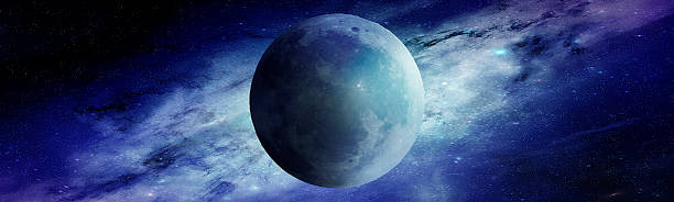 istock abstract blue planet in space, nebula, stars shine and shine, 3d illustration, 3d image 1330321915