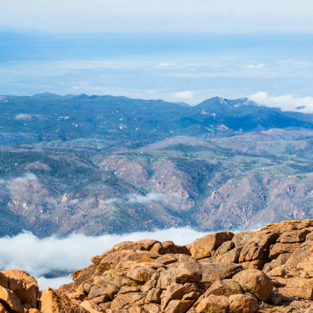 Vista Scenic View from Pikes Peak Summit Colorado