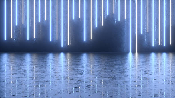 istock 3d abstract background with ultraviolet neon lights, cosmic landscape, glowing lines 1330322689