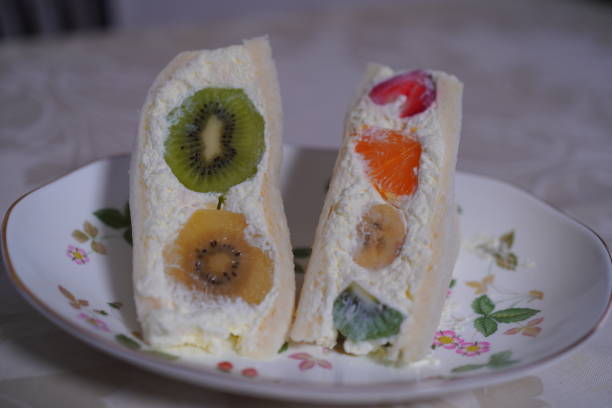 istock Fruit Sandwiches on the dishes 1330326417
