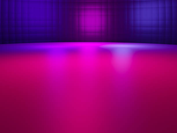 istock Purple scene illuminated Purple spotlight on the stage . 1330330300