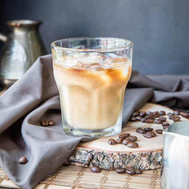 istock Iced coffee with milk , cezve and pitcher. 1330335831