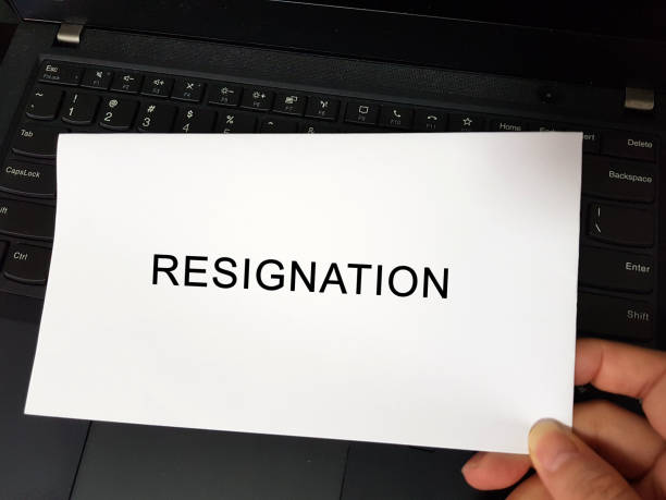 istock Employee handing in resignation letter 1330344527
