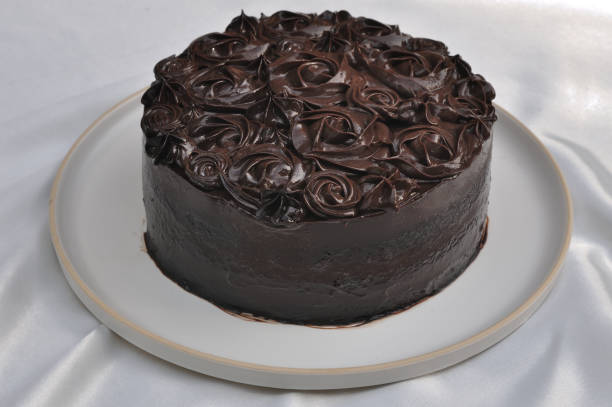 istock Homemade chocolate cake on white dish 1330345802