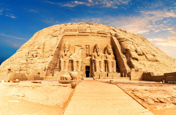 istock Abu Simbel rock-cut temple, sunny day view, Egypt 1330346694