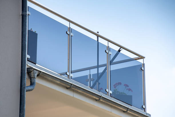 istock New modern glass balcony railing 1330348197