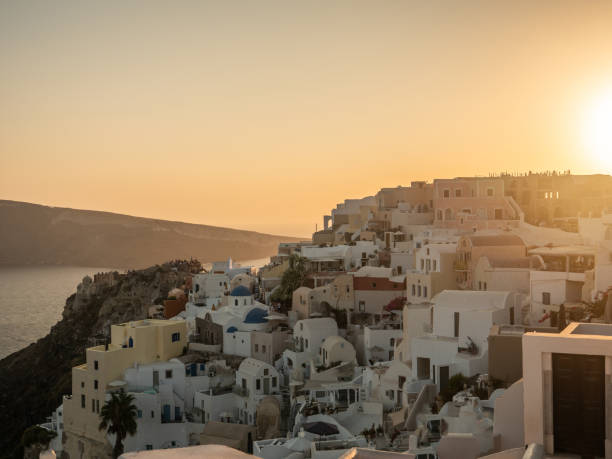 istock Oia town at sunset 1330351195