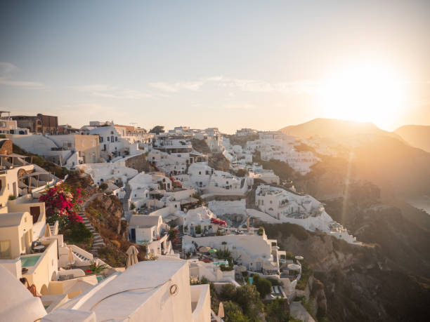istock Oia town at sunrise 1330351919