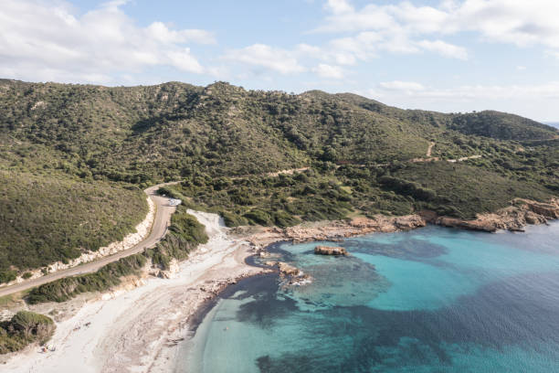 istock Drone top view of idyllic beach 1330354223