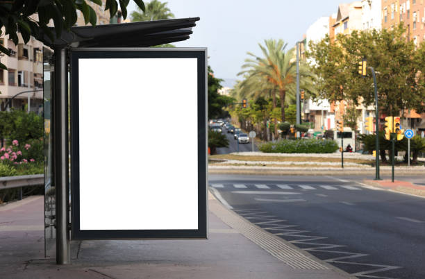 istock White crumpled poster template. Twisted paper mockery. Blank wheat pasta on the textured wall. An empty street art sticker mocks. Advertising canvas with urban glue. Cardboard ad poster. 1330367323