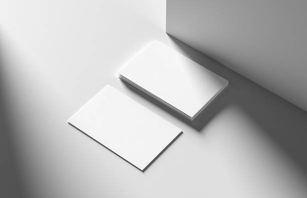 istock Realistic business card mock up isolated on white background. 3D illustration. 1330368139