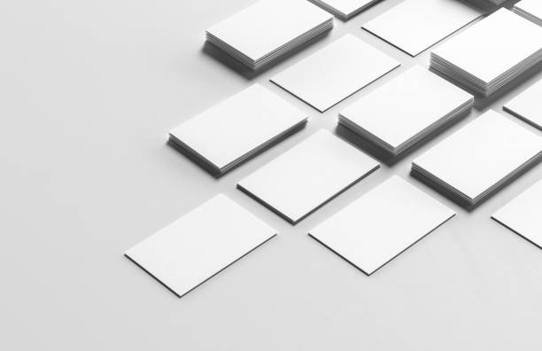 istock Realistic business card mock up isolated on white background. 3D illustration. 1330368456
