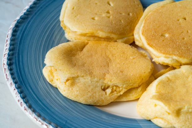 istock Cloud Japanese Plain Fluffy Pancakes Ready to Eat. 1330373893