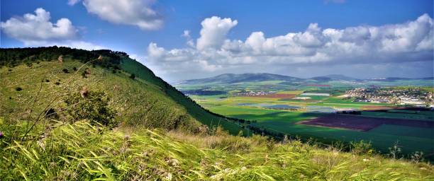 Marvellous View From Gilboa Mountain at Springtime, Israel