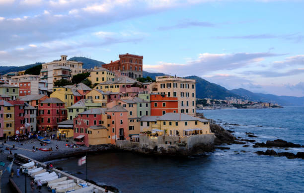 istock Boccadasse beach with the colorful houses 1330376589
