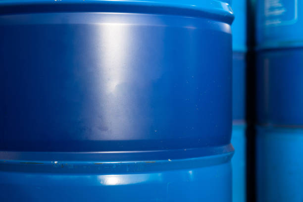 istock Chemical or gasoline fuel barrel drum. 1330394194