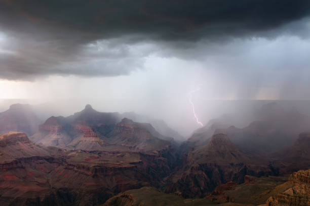 istock Storm with lightning over the Grand Canyon 1330398136