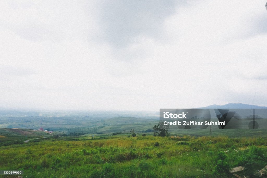 The Beautiful landscape of 2000 Siosar Peak, one of popular tourist destination in Sumatera Utara, Indonesia Agriculture Stock Photo