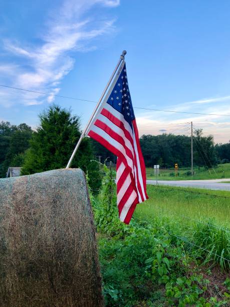 istock American flag rural 1330401214