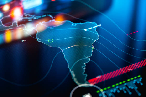 istock South America on digital display 1330405291
