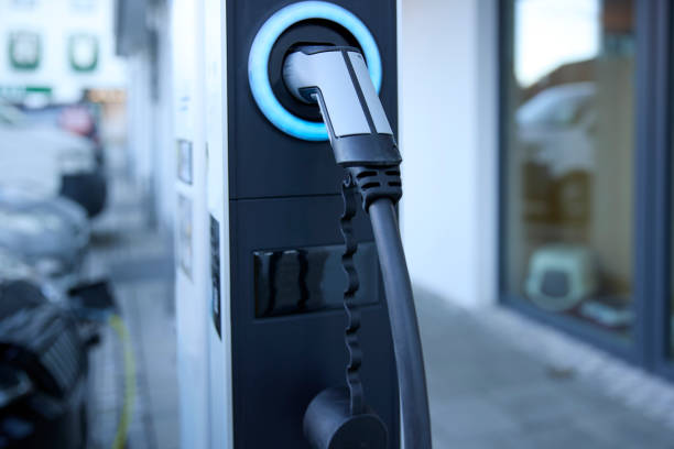 istock Plug-in electric vehicle charging station 1330409294