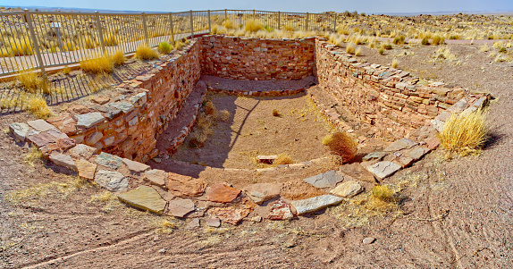 Anasazi Ruins at Homolovi State Park AZ in Winslow, Arizona, United States