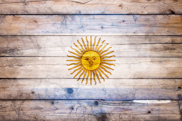 Map and Flag of Argentina. Source: \