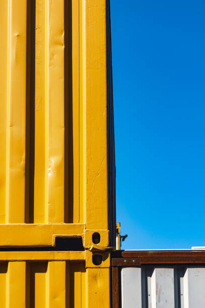 istock Abstract image of yellow shipping containers 1330411796