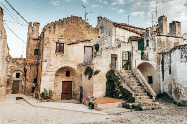 Matera typical stone houses Matera typical stone houses matera stock pictures, royalty-free photos & images