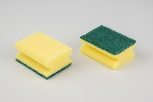 kitchen sponge to clean, scouring pads.