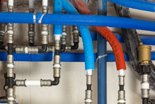 istock Pipes and Joints in a Boiler Room 1330430142