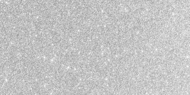 istock Silver glitter background texture white sparkling shiny wrapping paper for Christmas holiday seasonal wallpaper decoration, greeting and wedding invitation card design element 1330445563