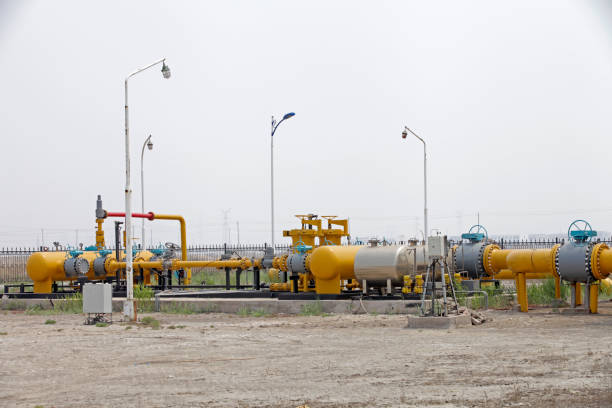 istock Oilfield equipment and pipeline 1330458596