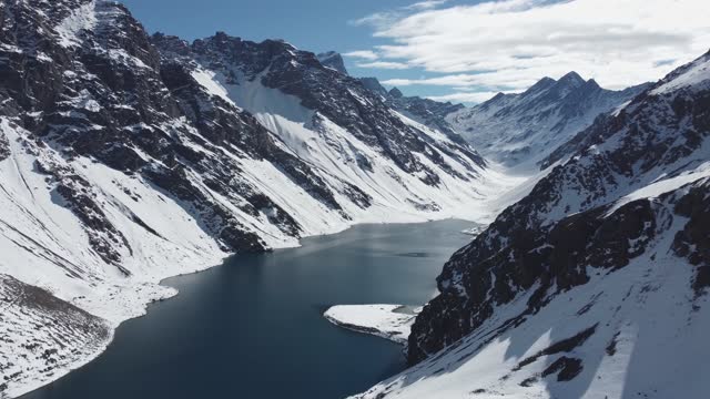 Laguna del Inca in the chilean Andes