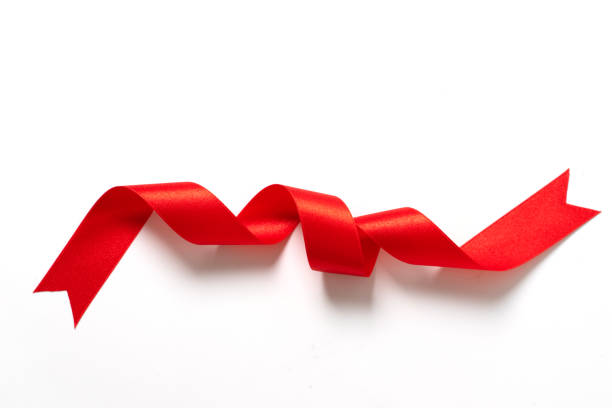 istock A roll red ribbon isolated on white background 1330470635