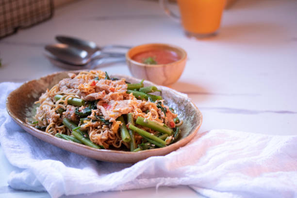 istock Dried sukiyaki - stir-fried vermicelli with vegetables and marinated pork 1330472905