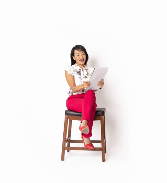 istock Stylish Woman On White Background 1330477274