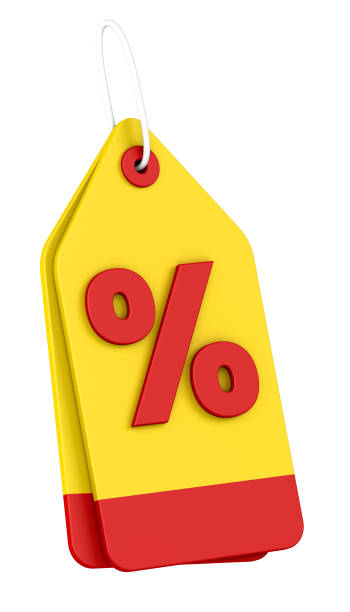 istock Discount tag 3d icon. minimal design. 3d illustration 1330486535