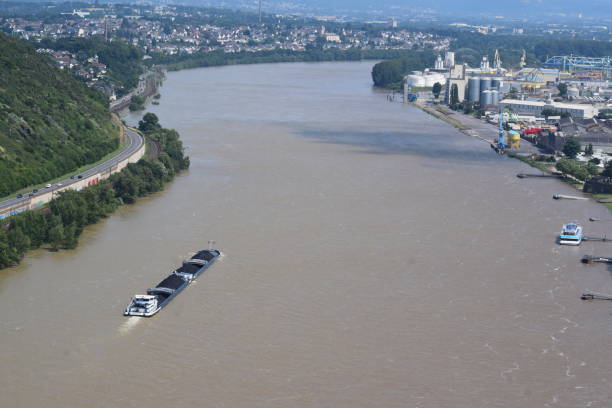 istock huge Rhine near Andernach during flood 2021 1330491559