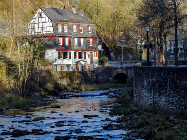 istock old beautiful half-timbered house in Monschau 1330496927