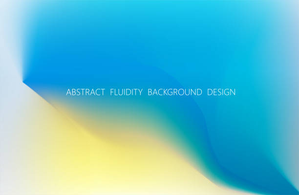 설계를 위한 추상색 그라데이션 유동성 배경 - fluidity water abstract blue stock illustrations