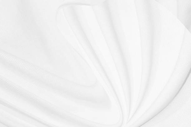 istock beautiful clean fashion woven soft fabric abstract smooth curve shape decorative textile white background 1330504329