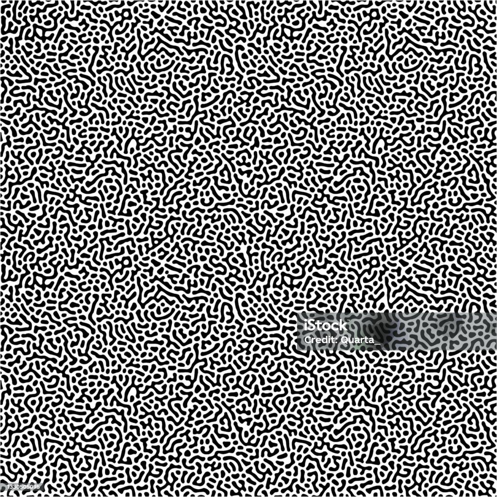 Multiscale Turing Pattern Cyclic Symmetric Multiscale Turing Pattern Monochrome Texture Stock ...