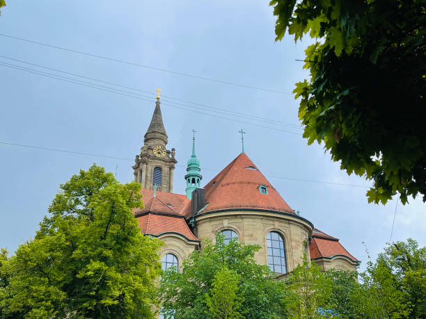 ludwigsburg, deutschland, friedenskirche, vesperkirche - ludwigsburg stock-fotos und bilder