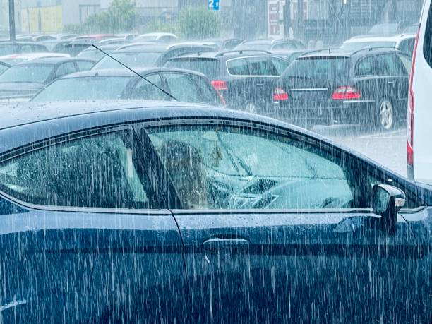 istock Cars in a surprisingly heavy rain shower 1330520820