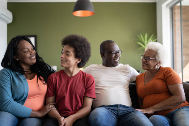istock Happy multi generation family at home 1330523151