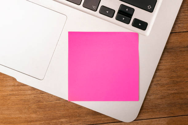 Homework & Reminder Sticker affixed to your laptop